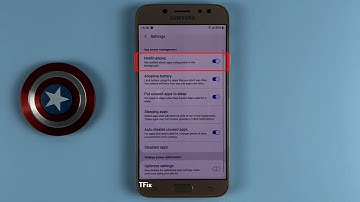 How to enable/disable Get notifications about apps using power in the background on Samsung J7 Pro
