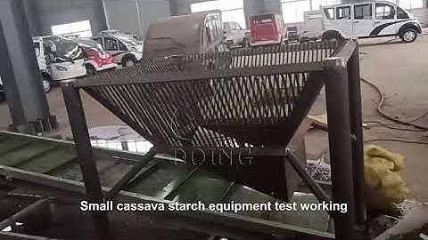 Small scale cassva starch processing machine