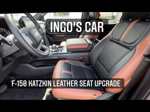 Katzkin Leather seat install on 2021 F150 XLT