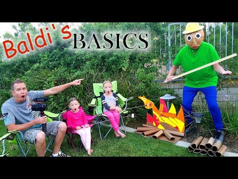 Camping With Baldi S Basics In Real Life 24 Hour Overnight Challenge 