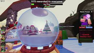 Roblox Snowglobe plasma showcase - tower battles (Happy holidays)