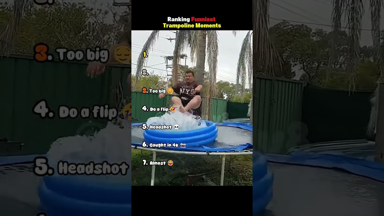 Рейтинг самых смешных моментов на батуте 😂🏀