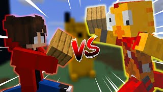 Rete a mi amigo a construir un Pikachu en Minecraft