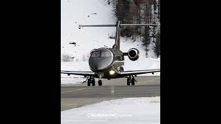 Pilatus PC-24 #arriving at Engadin Airport 02.01.2022