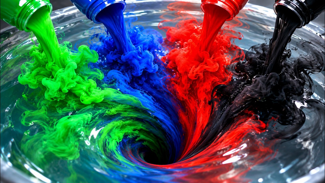 Scc Color Ink What Happens When 4 Ink Colors Enter a Giant Vortex? 🌪️ - YouTube