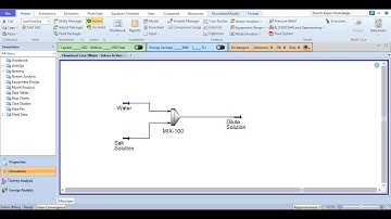 HYSYS 12: Mixer and Dilution
