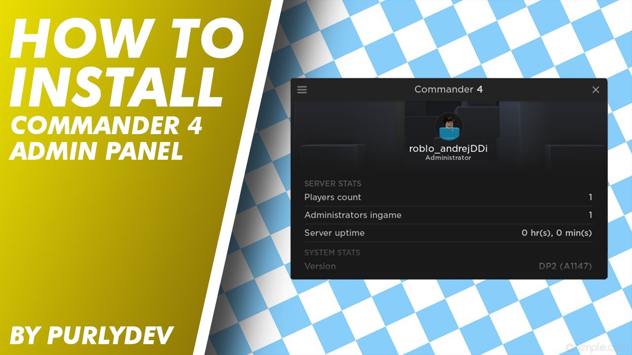 How To Install Commander 4 Admin Panel In Your Game Roblox Studio Commander By Evo Old Version Youtube - roblox how to make an admin panel