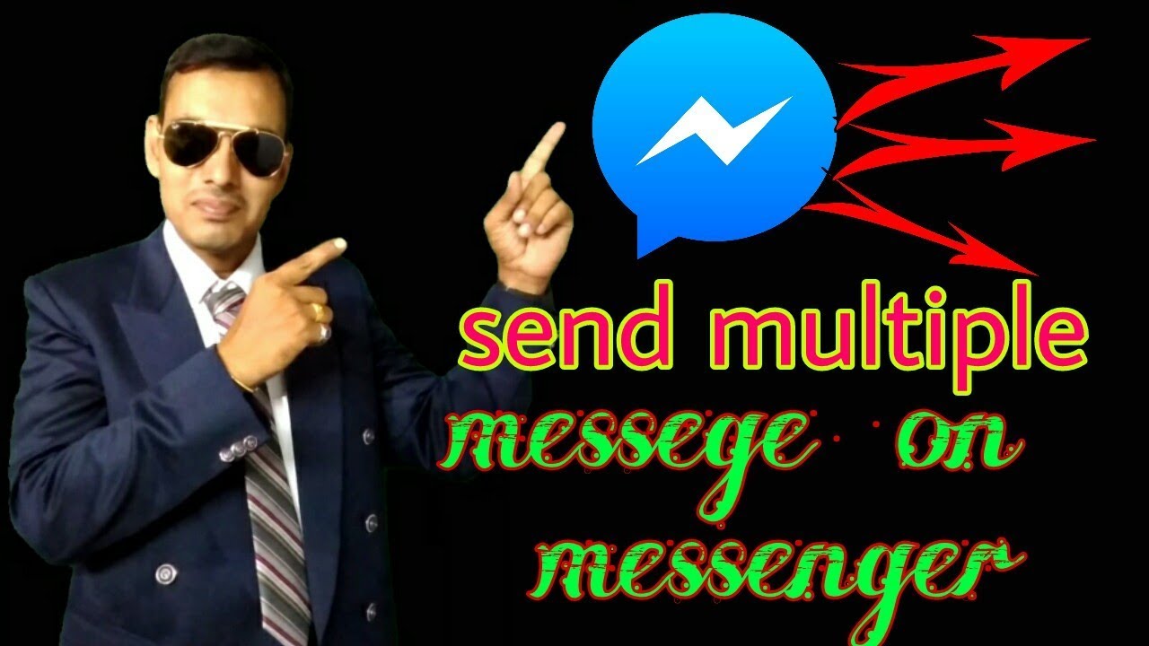 How to send multiple message in facebook messenger 2018 in hindi - YouTube