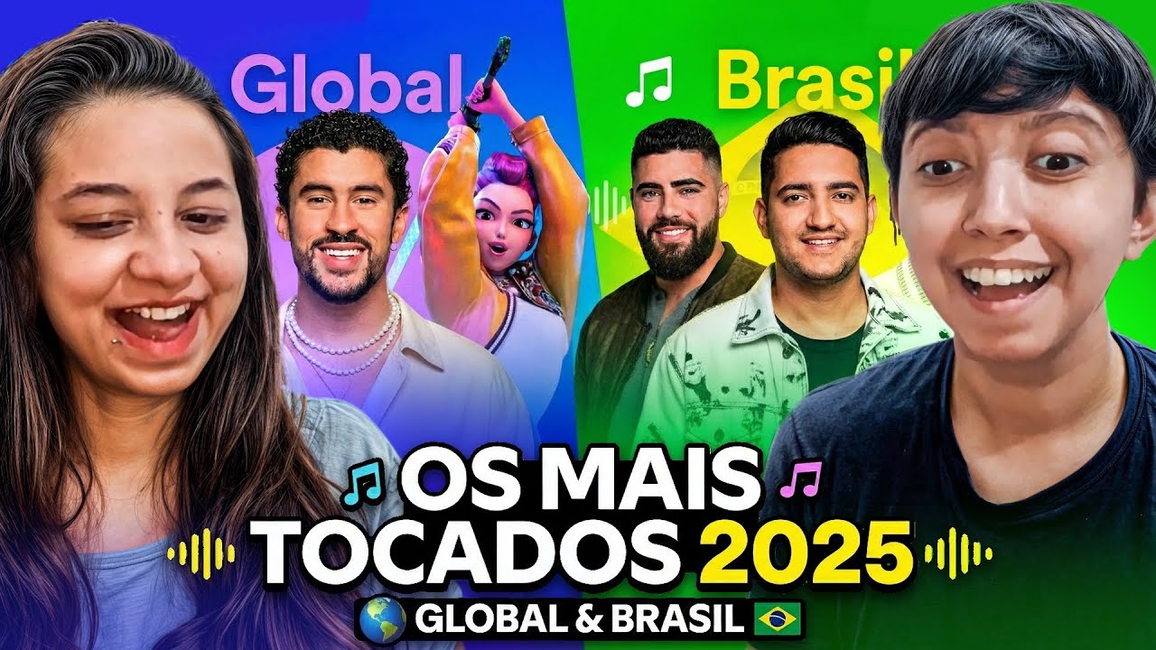 AS MÚSICAS MAIS TOCADAS DO SPOTIFY EM 2025 (+Top Artistas e Top Álbuns) | Leonaruto React