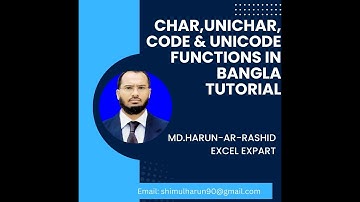 CHAR,UNICHAR,CODE&UNICODE Functions 5 Mins l Professional Excel l Day-06