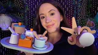 ASMR / Complete Wooden Makeover (haircut, makeup, manicure, layered sounds) screenshot 3