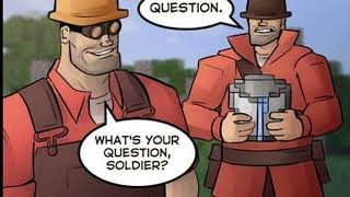 The Mercs in Minecraft | TF2 Comic by TheF1amethr0wer