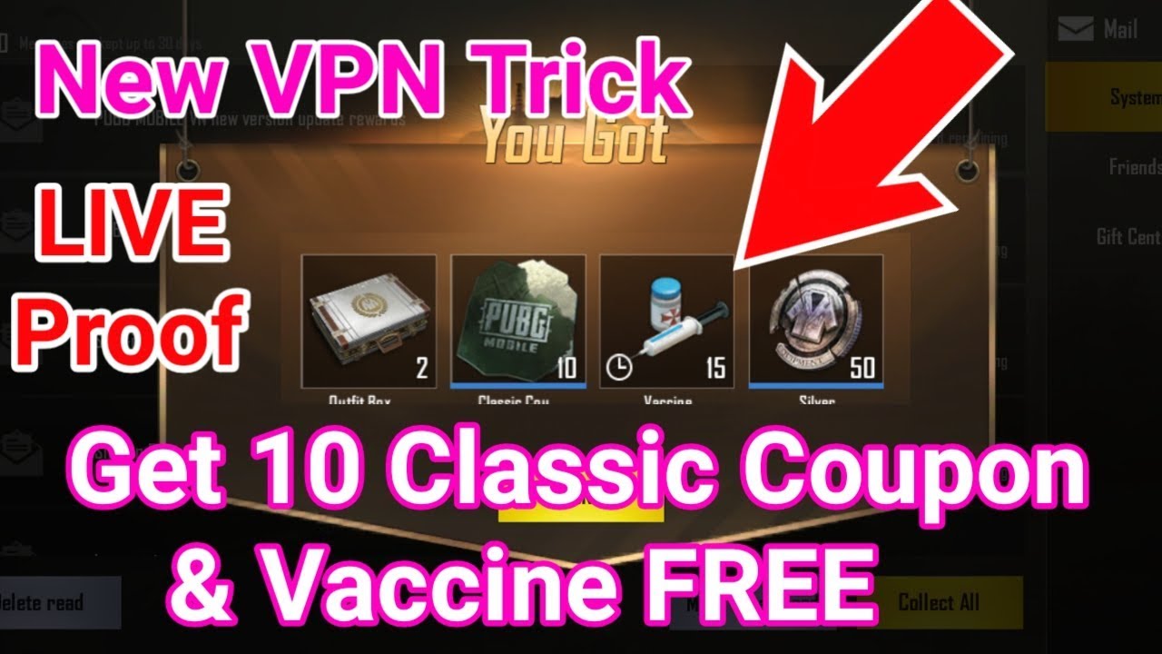Absolutely FREE😊}New VPN Trick To Get FREE 10 Classic Coupon Scrap & Vaccine and More Reward