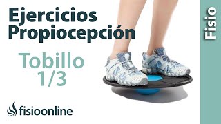 Ejercicios de propiocepción o propioceptivos de tobillo  Nivel inicial  Reforzar el tobillo