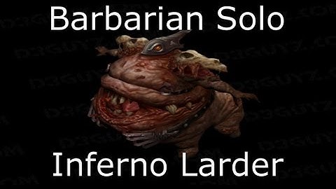 Diablo 3 Inferno: Barbarian Solo Guide - Ghom the Larder