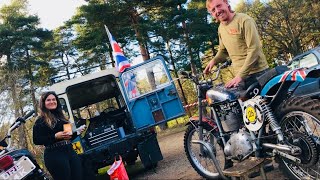 SCRAMBLE 100 or OPTIMISTS Gathering at Camberley Home of MOTOCROSS on this Fine Spring Day of March