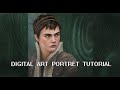 Digital Art Cara Delevingne Tutorial from Carnival Row