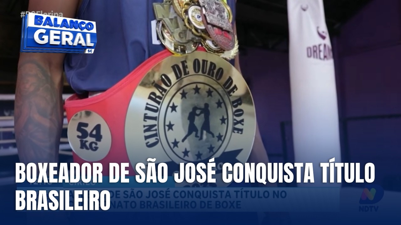 Luís Gustavo, o Cirilo, conquista título brasileiro de boxe em SC