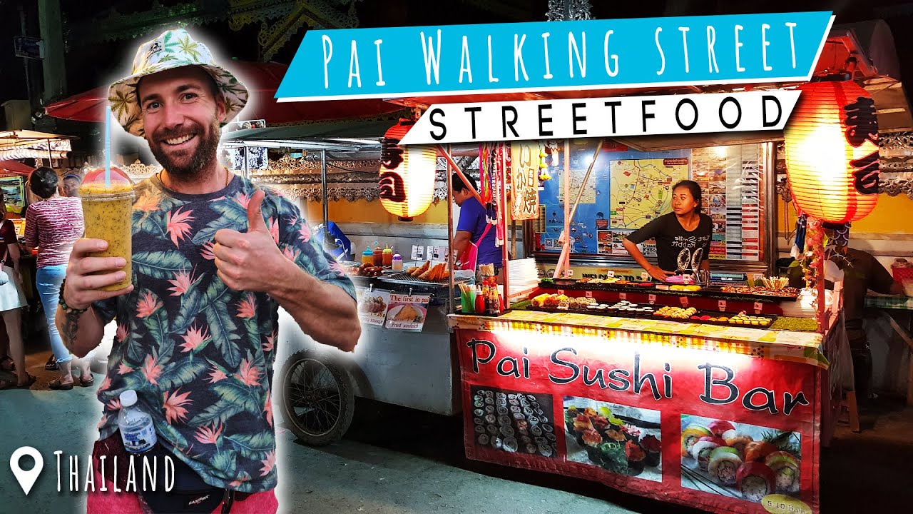Pai Walking Street │ Street Food Festival 🌮 │ Walktrough - YouTube