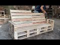 Amazing Ideas Woodworking Diy For Beginners - How To Build A Outdoor Bench From Pallets Step by Step