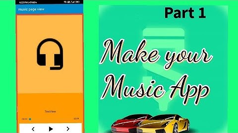 Simple Music page. How to make music Player app (part 1)