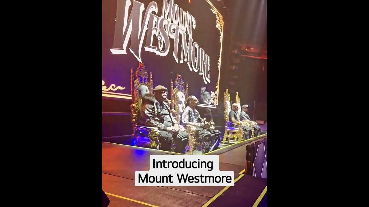E-40, Snoop, Too Short, & Ice Cube as Mount Westmore