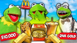 Kermit The Frog's $10,000 McDonald's Meal! (24k Gold)