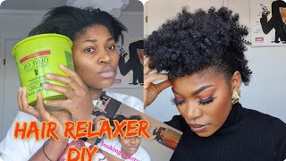 How to: How I relax ( perm ) my hair at home| hair relaxer routine  |DIY hair relaxer 2021