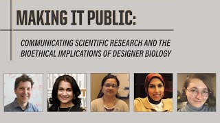 Aronson 2021 Panel - Making It Public: Communicating Scientific Research