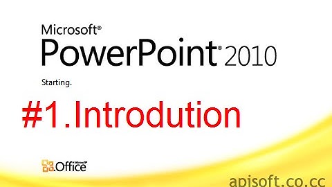 #1 MS PowerPoint 2010 Tutorial in Hindi / Urdu : Introduction