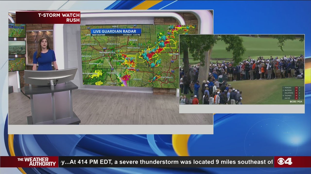 Severe weather update - tornado warning in Indiana - YouTube