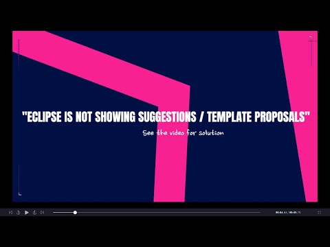 Why does eclipse not show suggestions or proposals? How to turn on code suggestions in eclipse