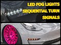 Tesla Model 3 / Y LED Fog Lights / Turn Signals Installation (detailed step by step)