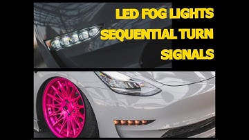 Tesla Model 3 / Y LED Fog Lights / Turn Signals Installation (detailed step by step)