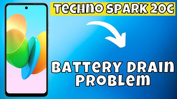 Battery Drain Problem Tecno Spark 20c || How to show Battery Drain settings
