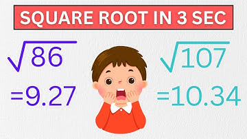 Find Square Root of Any Number in 3 Seconds | Crazy Mental Math Tricks