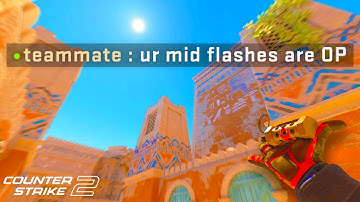 4 EASY Pop Flashes to CONTROL MID on Anubis CS2
