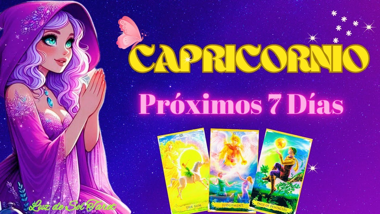 CAPRICORNIO 🌻, IMPRESIONANTE GIRO EN TU VIDA🍀. ESO QUE TE TENÍA ...