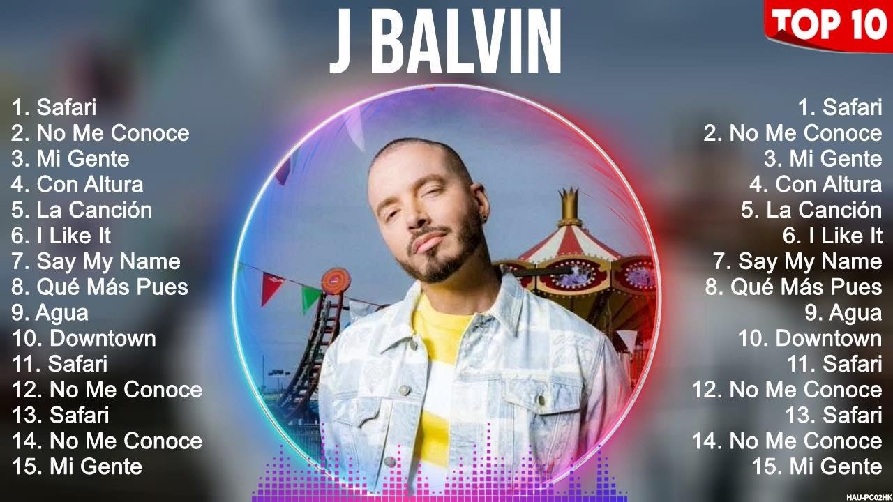 J.Balvin Top Playlist 2021  Best Songs of J.Balvin - Pop Hits 2021