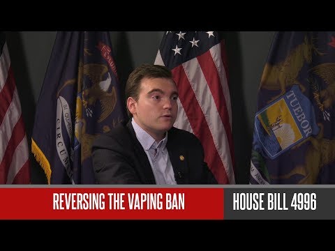 Michigan State Representative Beau LeFave (R) speaks out against Michigan's Vaping Ban Michigan State Representative Beau LeFave (R) speaks out against Michigan's Vaping Ban