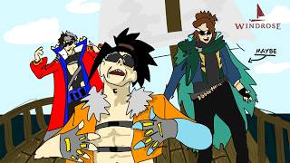 【WindRose】i'm on a boat and~, it's going fast and~, i've got a nautical themed pashmina a- (w/ Ruze)