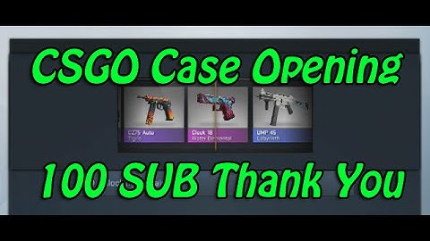 CSGO case opening | 100 SUB Thank You!