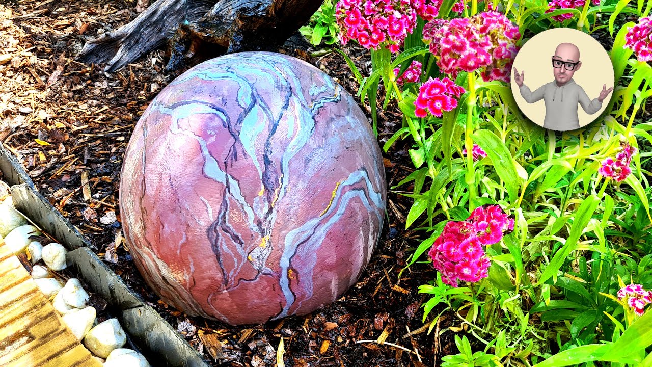 Build a Concrete Ball for the Garden - YouTube