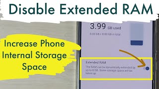 How to Disable Extended RAM and Increase Phone Internal Storage Space in Vivo T2 5G screenshot 2