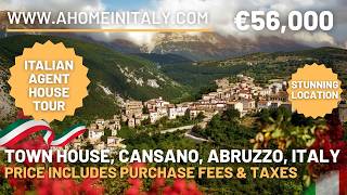 Townhouse in a stunning location in the heart of the UNESCO national park close to Sulmona.