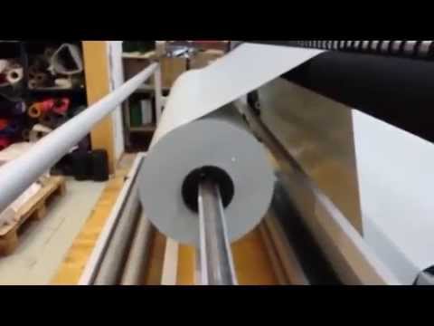 Zund Material Rack Heavy roll feeder for Zund - YouTube