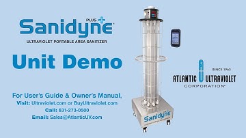 Unit Demo for Sanidyne Plus UV Portable Area Sanitizer
