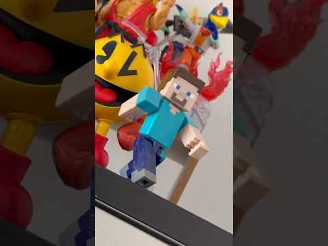 Part 9! Swapping out Steve! #supersmashbros #minecraft #steve #minecraftshorts #actionfigures
