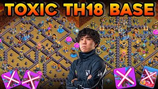 Crafted *UNBEATABLE* TOP CWL BASES TH18 | Th18 Anti 2 Star War,Cwl Base Link | New Th18 Legend Base 