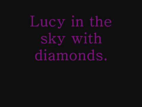 Lucy In The Sky With Diamonds - The Beatles (lyrics)